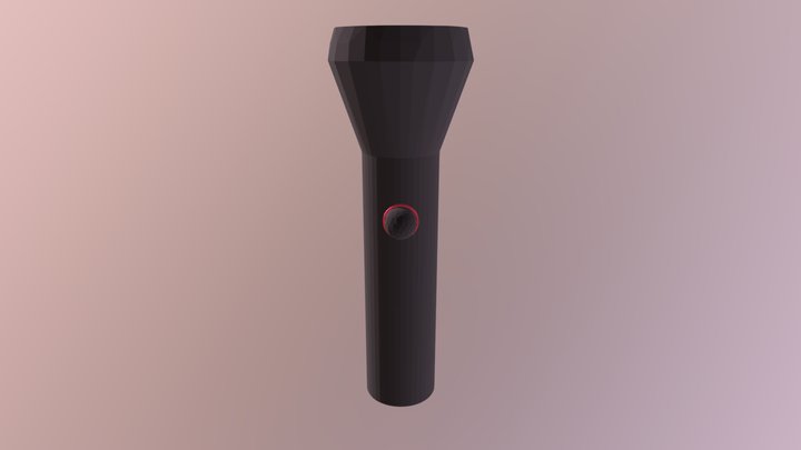 Low Poly Flashlight (WIP) 3D Model