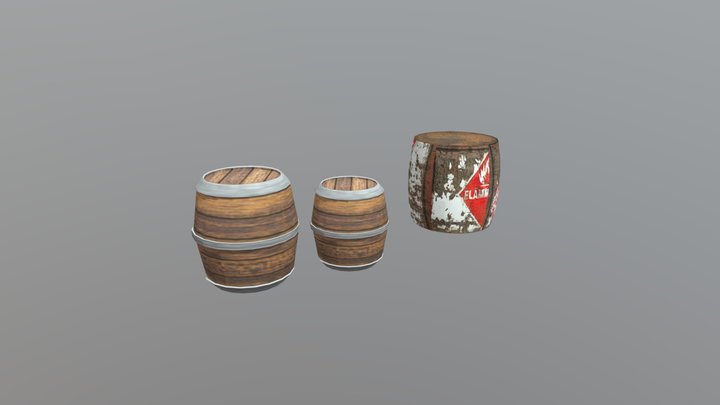Barrels 3D Model