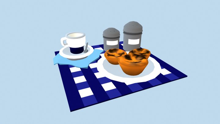 Pastel de Nata 3D Model