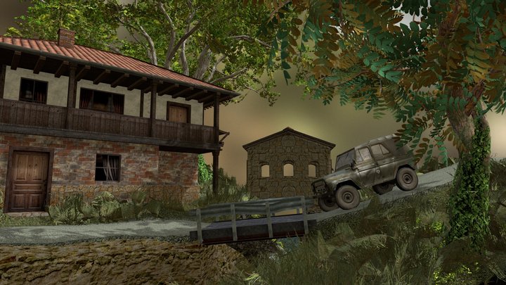 DAE Diorama - Forest Loner 3D Model