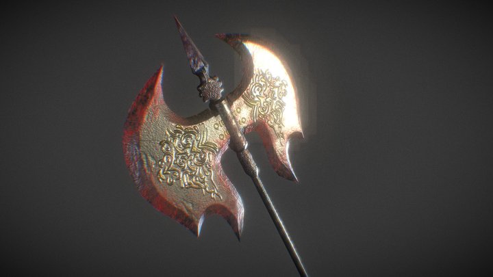Dark Souls - Dark Knight Great Axe - FanArt 3D Model
