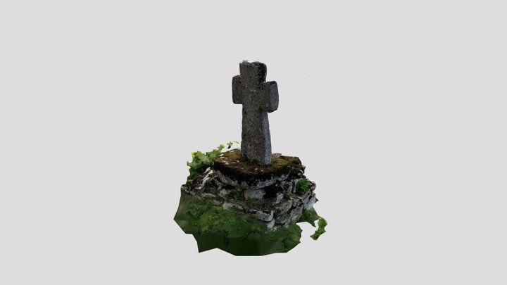 Nowe Brusno krzyż przy cerkwi 3D Model