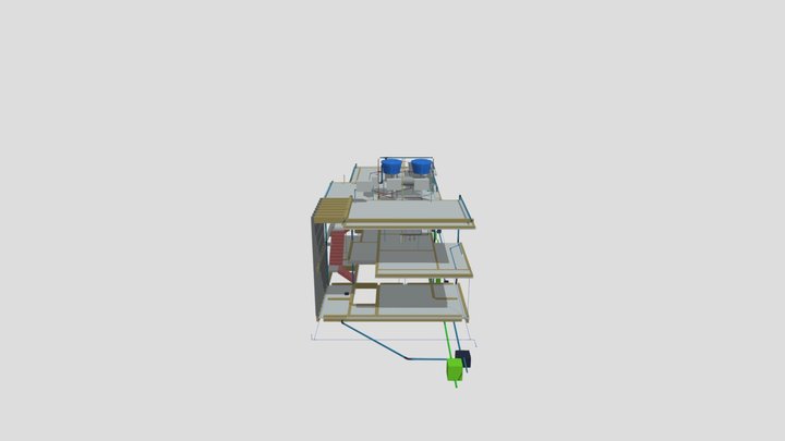 Projeto Hidrossanitário e Climatização (1) 3D Model