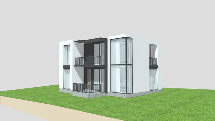 Gori, Georgia. House Plan 3D Model