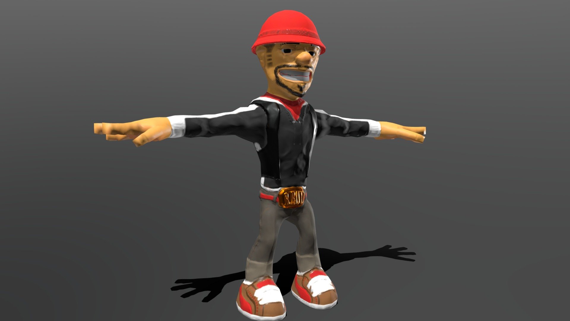 Bboy Fluffer LowPoly Freebie