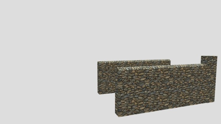 Medieval wall 3D Model