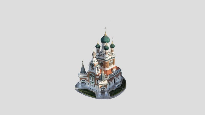 Cathédrale Saint Nicolas de Nice - DRONEC3C 3D Model