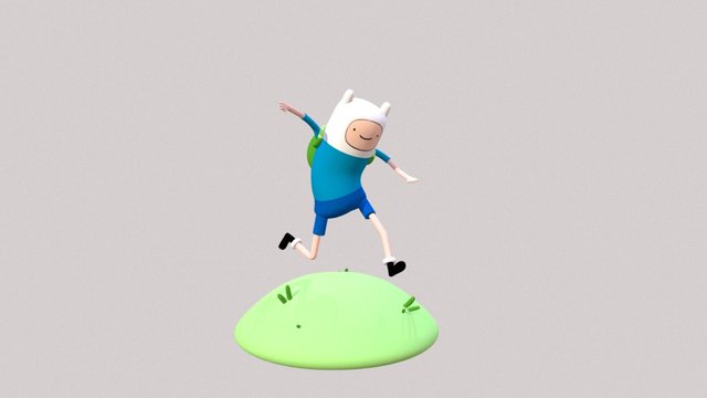 Finn running 3D Model