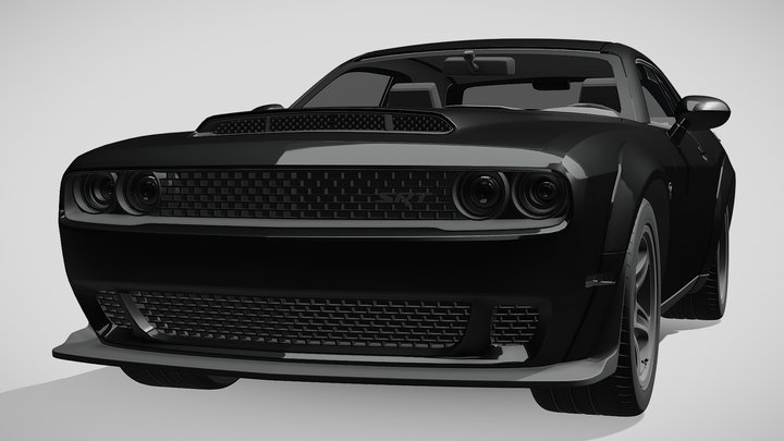 Hennessey Dodge Challenger SRT Demon 2019 3D Model