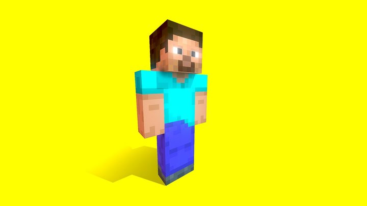 Minecraft Steve Rig 3D Model