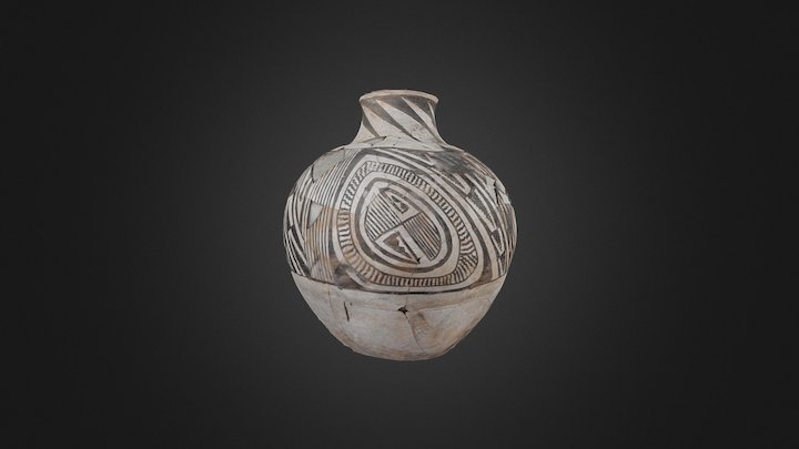 Black Mesa Jar 3D Model