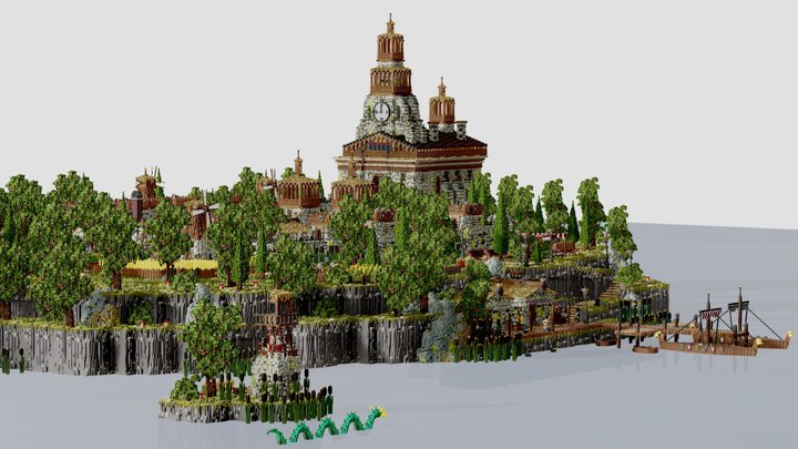Orc Castle asset 3D Model