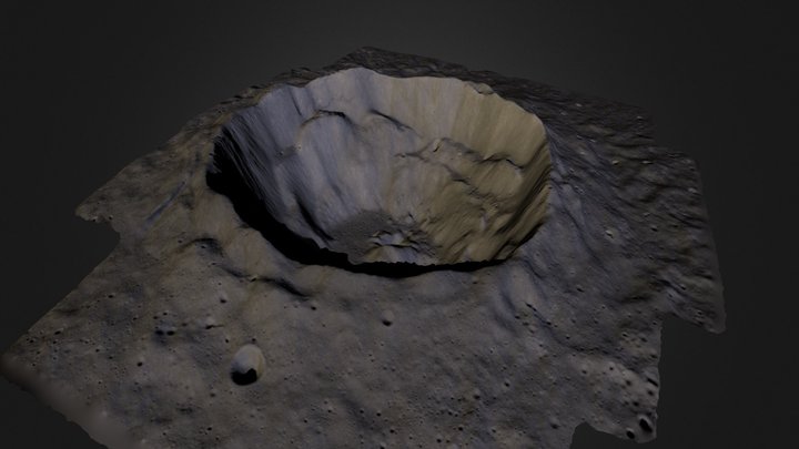 Moon Crater 3D Model