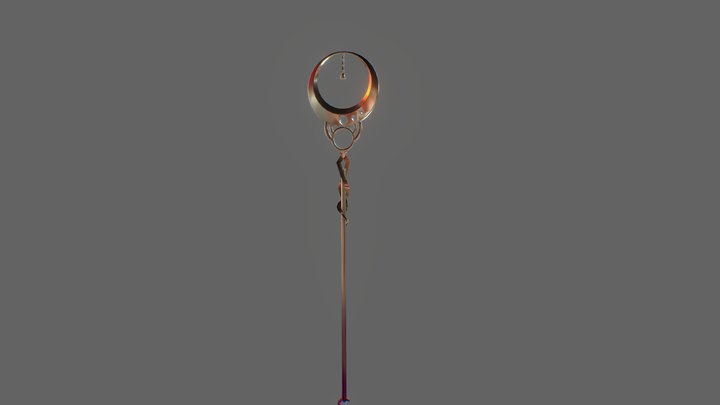 Moon Staff 3D Model
