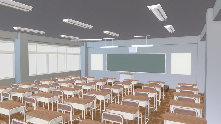 School_[class room] 3D Model