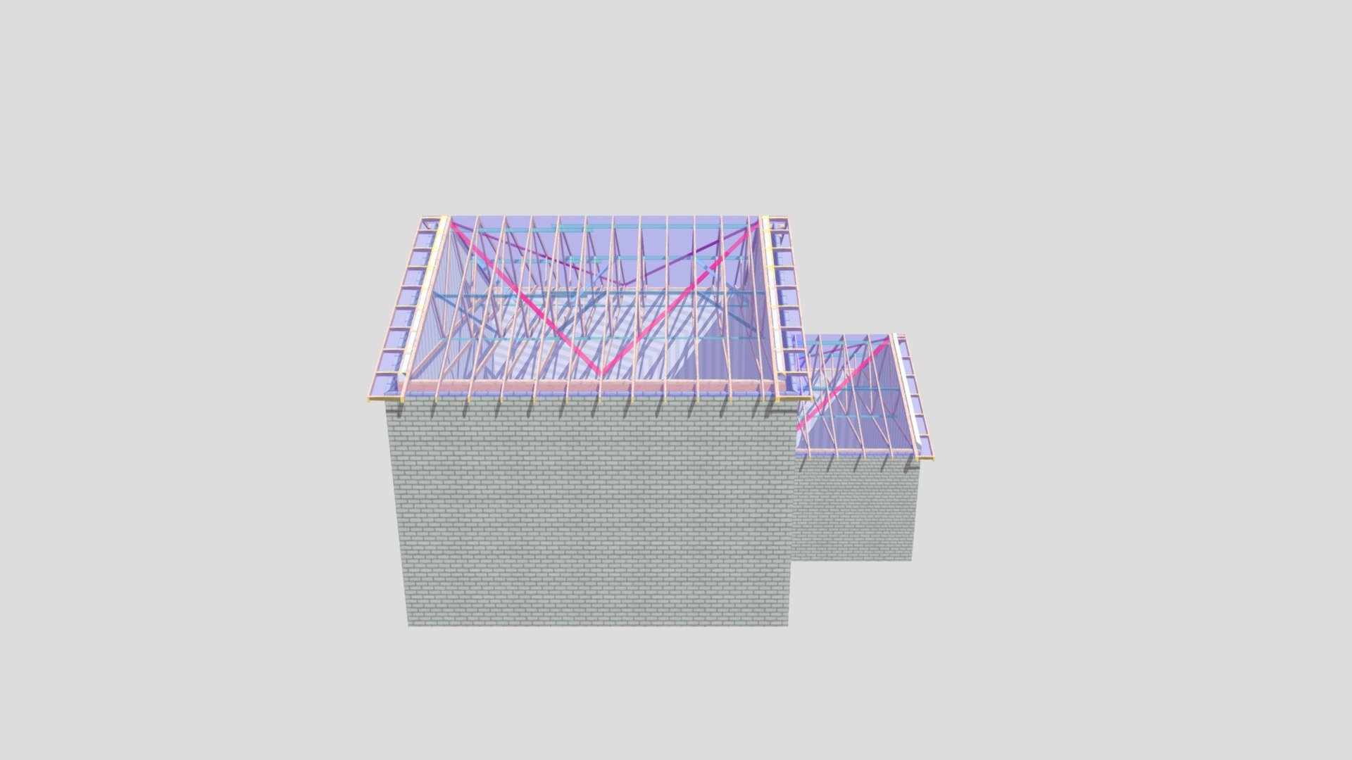 P12956A, Plots 1, 4 & 5 Roof Layout
