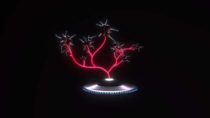 Space Plant 3D Model