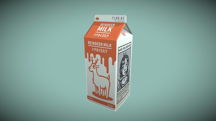 Reindeer Milk 3D Model
