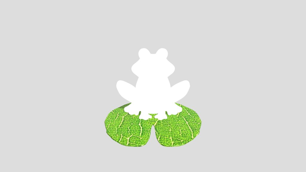 Decorating A Green Frog Sculpture