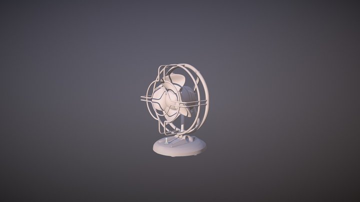 Electric Fan invented by Robert Heller 3D Model