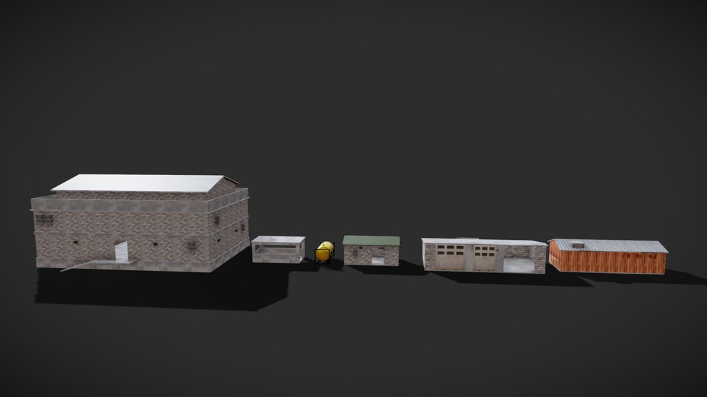 Military Environment Buildings. Modular