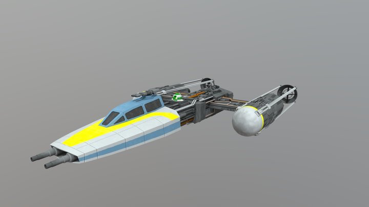 Star Wars; Y-wing Fighter/Bomber 3D Model