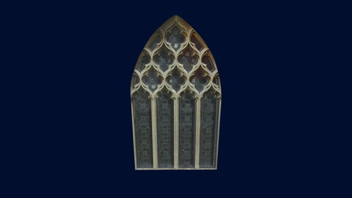 Gothic Window 3D Model