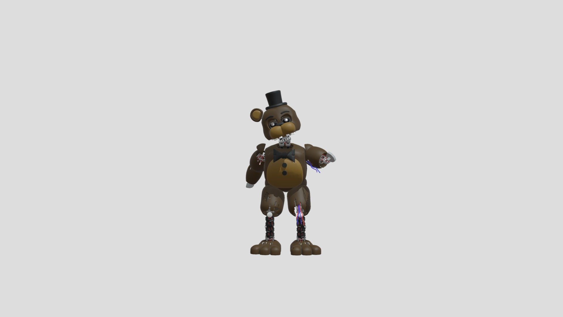 Ignited Freddy Fazbear - Download Free 3D model by dwall8611 [3720cf4 ...