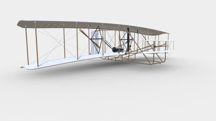 Wright Flyer 3D Model