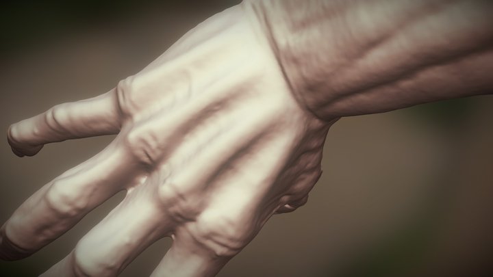 Devilman hand 3d scan 3D Model