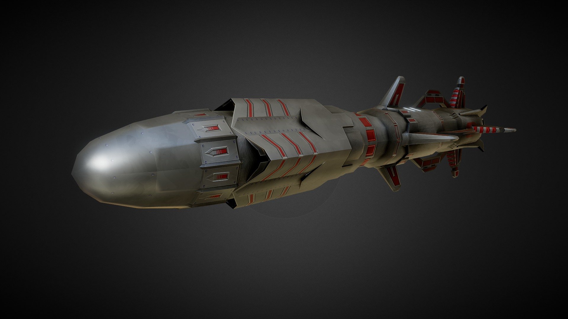 Sci-fi Rocket missile 10 (heavy)