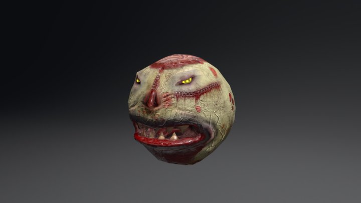 Zombie Pac Man 3D Model