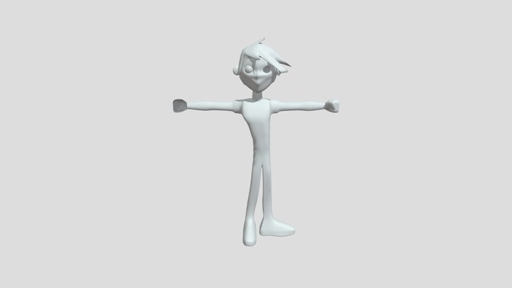 Leathers Cartoon Character 3D Model