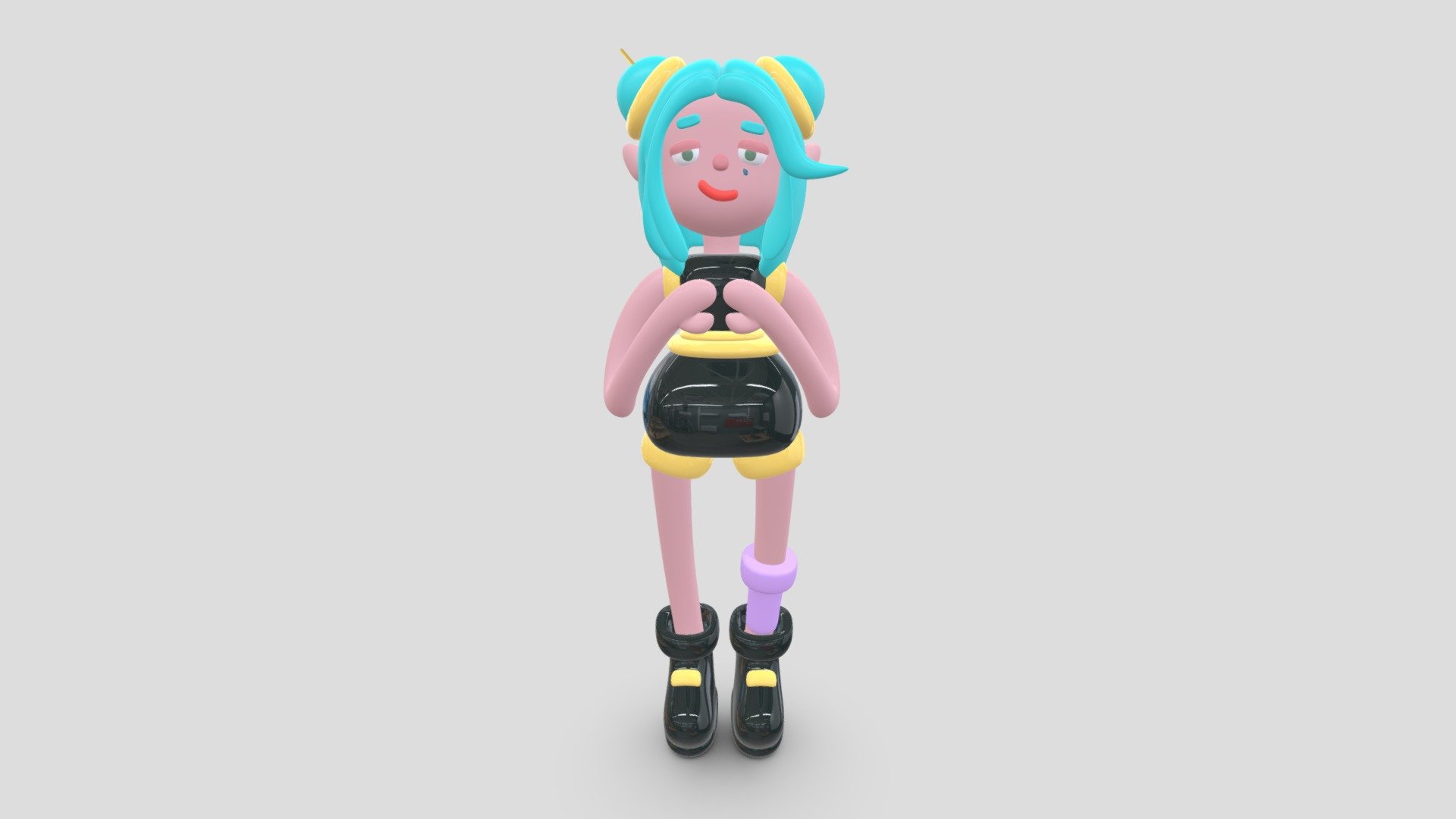 Annie blender 3d model
