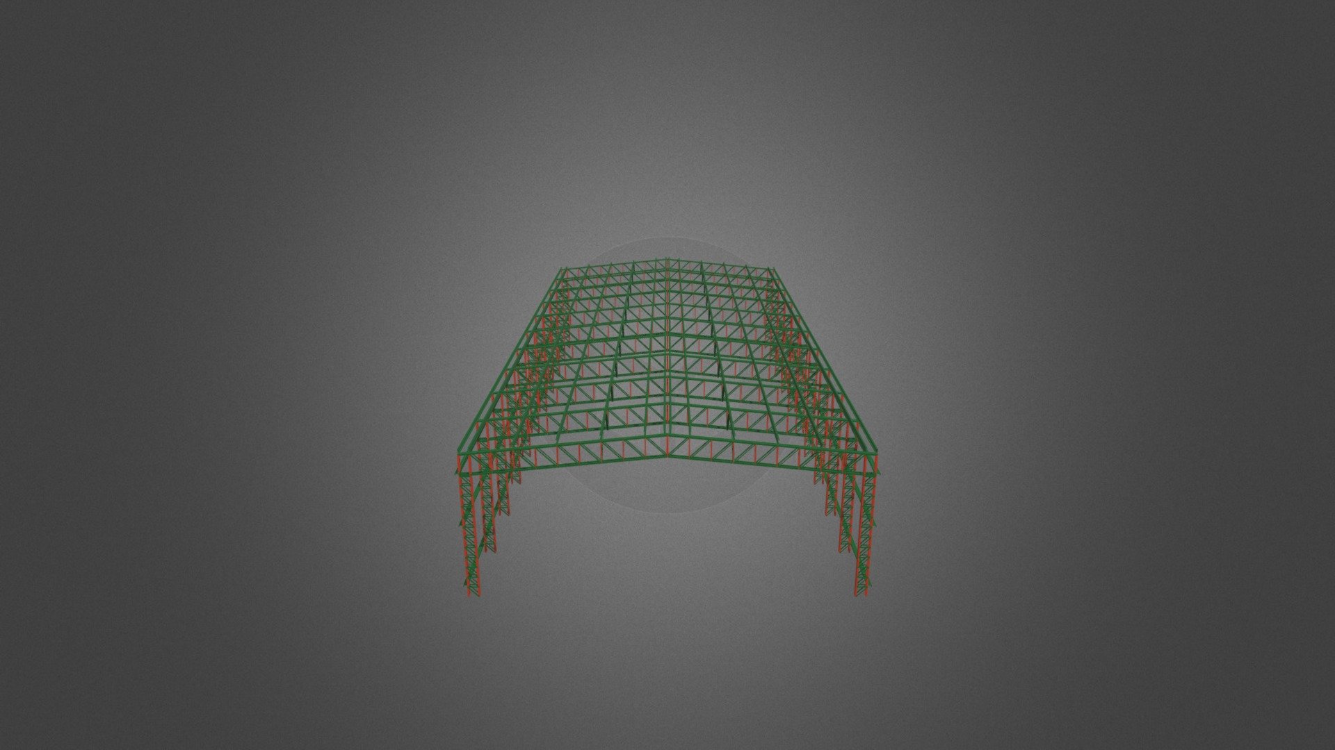 CURSO GALPÃO PILARES E TESOURAS TRELIÇADAS — Sketchfab embed 3D viewer