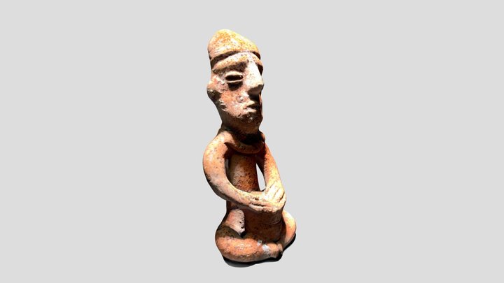 Prehispanic Drummer 3D Model