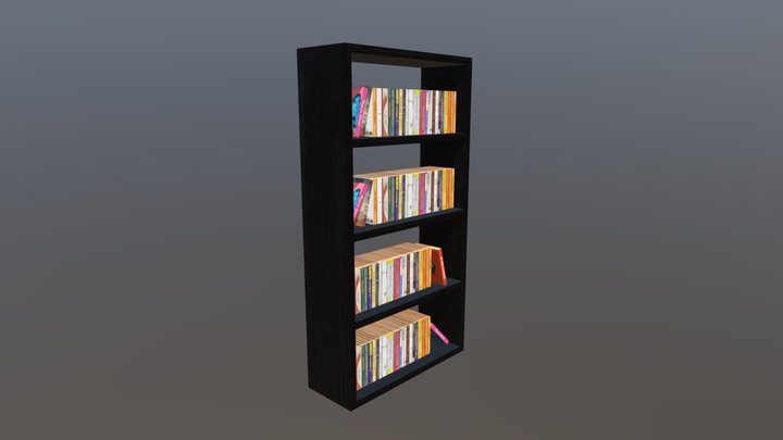 Bookshelf 3D Model