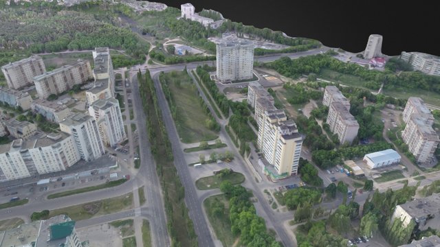 Станция 3 и Парк Победы - v2 3D Model