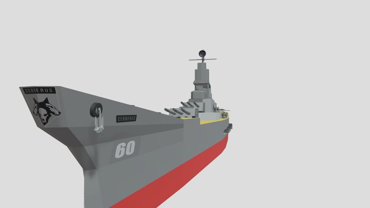 Battleship USS Cerberus The Bad Dog WS (60-VX-2)
