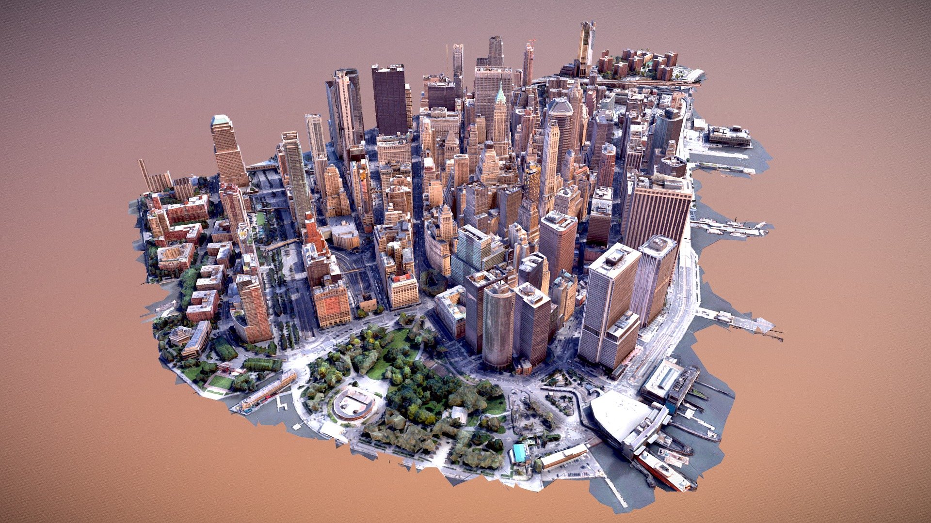 New York City Manhattan Download Free 3D Model By Truekit 372bc49 