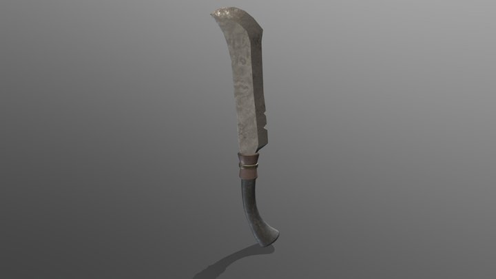 Crooked Sword 3D Model