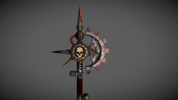 Cult Mechanicus Power Axe 3D Model