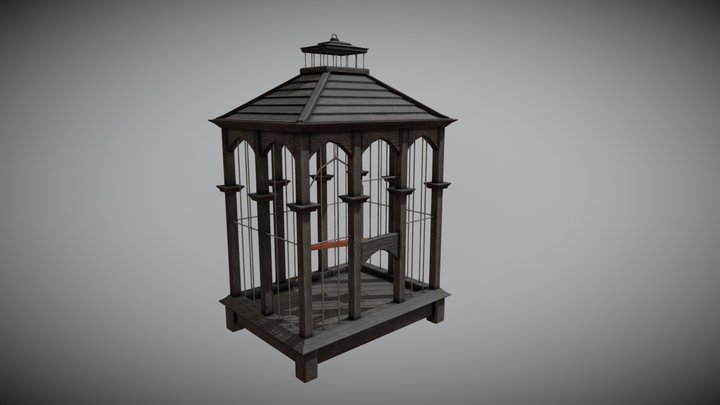 Old Birdcage 3D Model