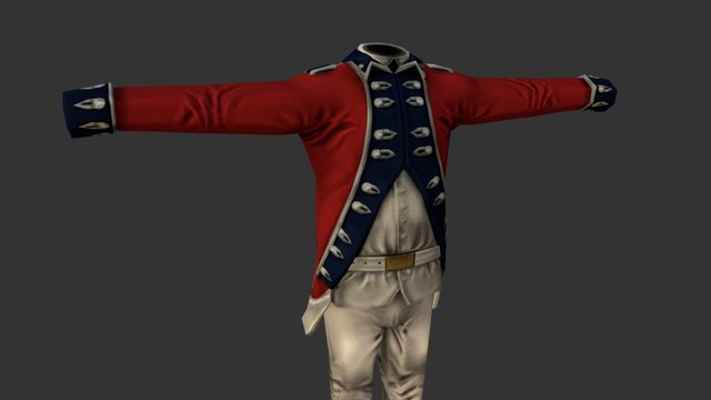 Uniform_2_British 3D Model