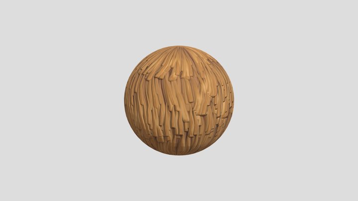 Straw Roof Texture 3D Model
