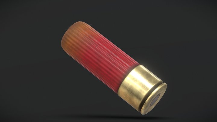 Shotgun Bullet 12/70 3D Model