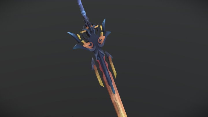 Epic Soldier's Sword 3D Model