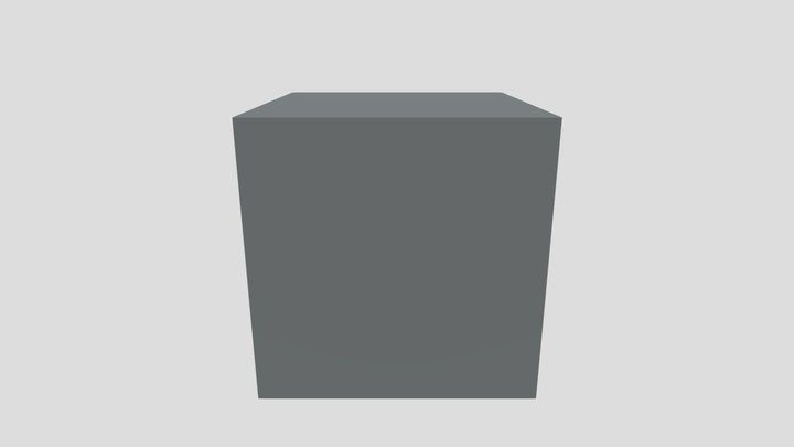 grey block from outer space 3D Model