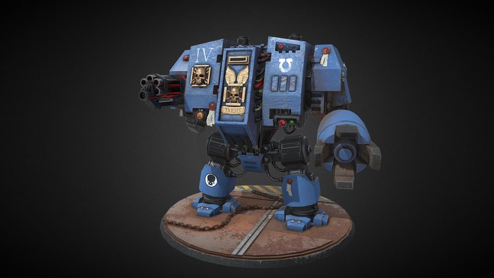 Ultramarine Dreadnought 3D Model