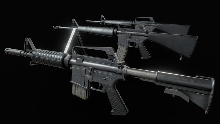M16A1 Collection 3D Model